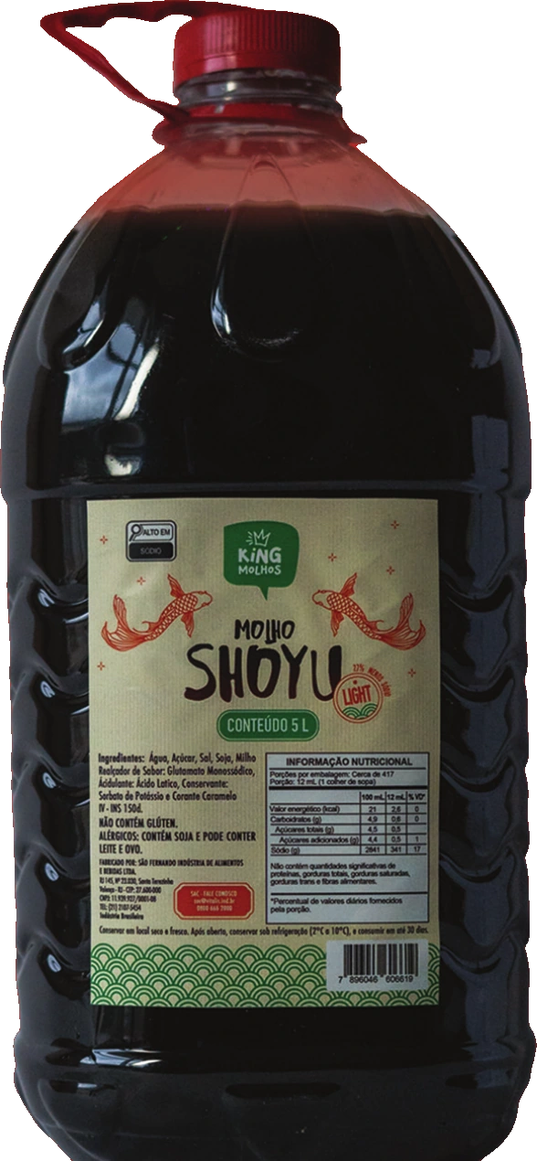 Molho Shoyu Light King galão de 5 litros